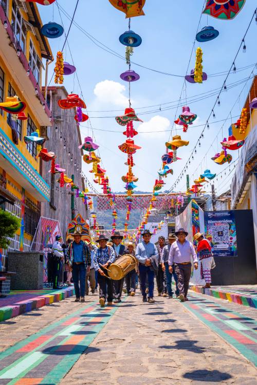 Calle de los Sombreros en San Juan La Laguna, Guatemala